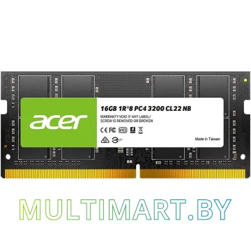 Оперативная память Acer 16GB DDR4 SODIMM PC4-25600 (BL.9BWWA.214)